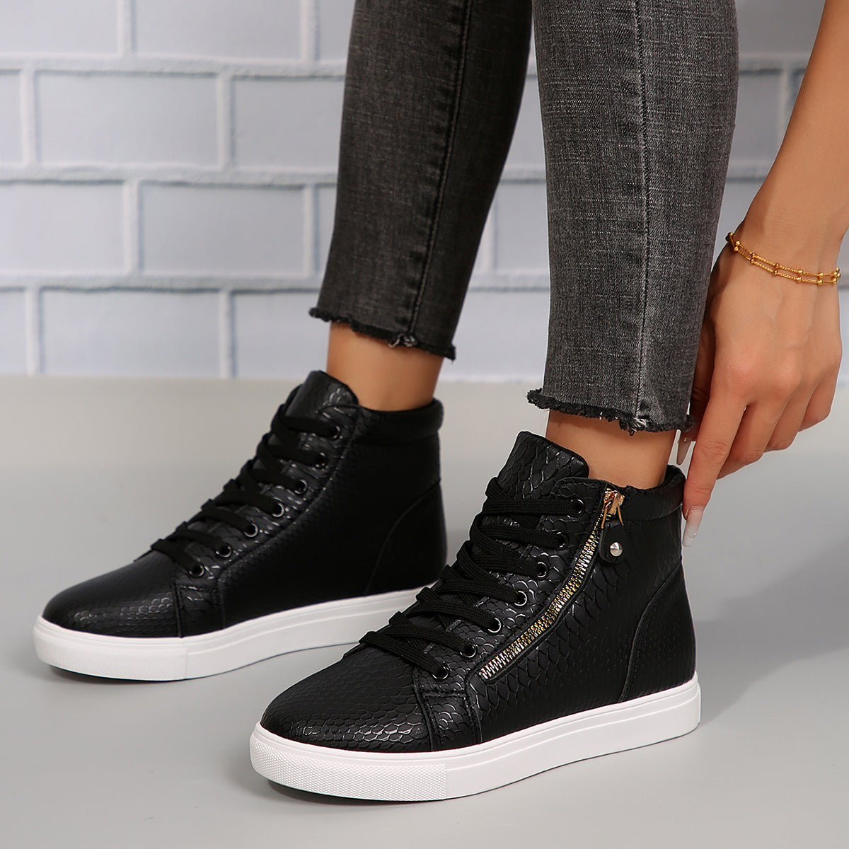 Daniella - Stilvolle Sneakers mit Reißverschluss für Damen