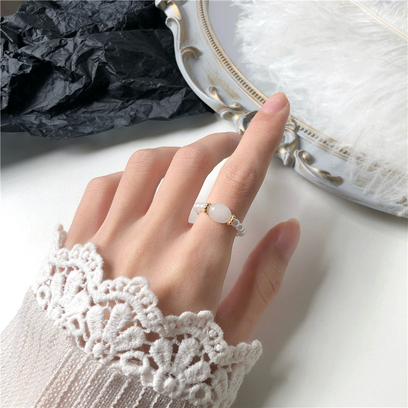 Perlenring - Vintage Stil