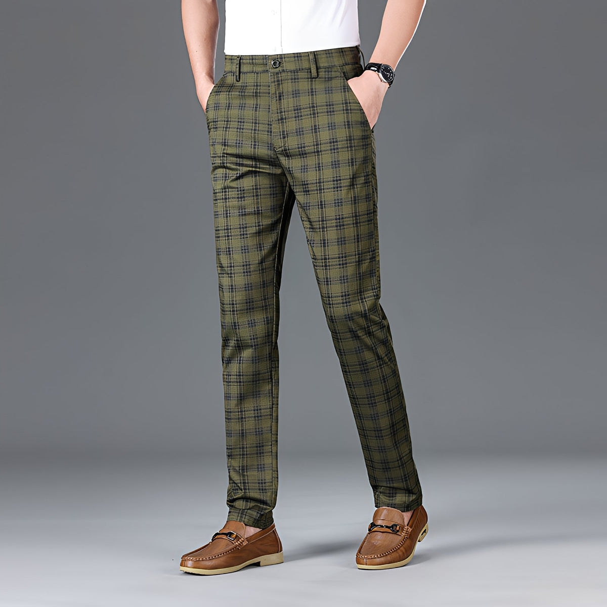 Myers - Bequeme Hose mit Karomuster