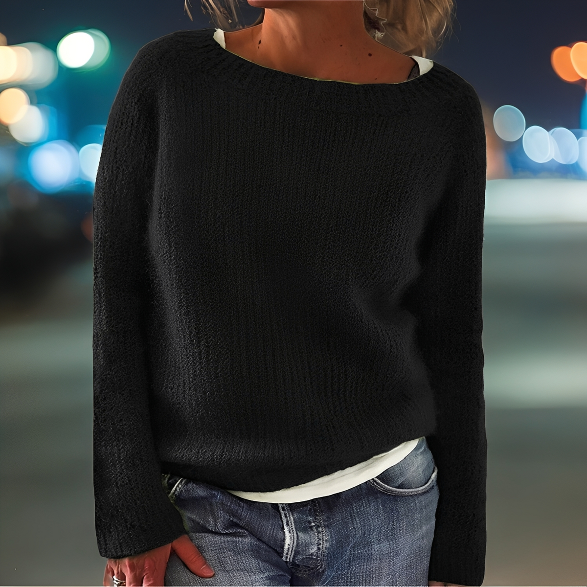 Abeeha - Locker sitzender Pullover für Damen