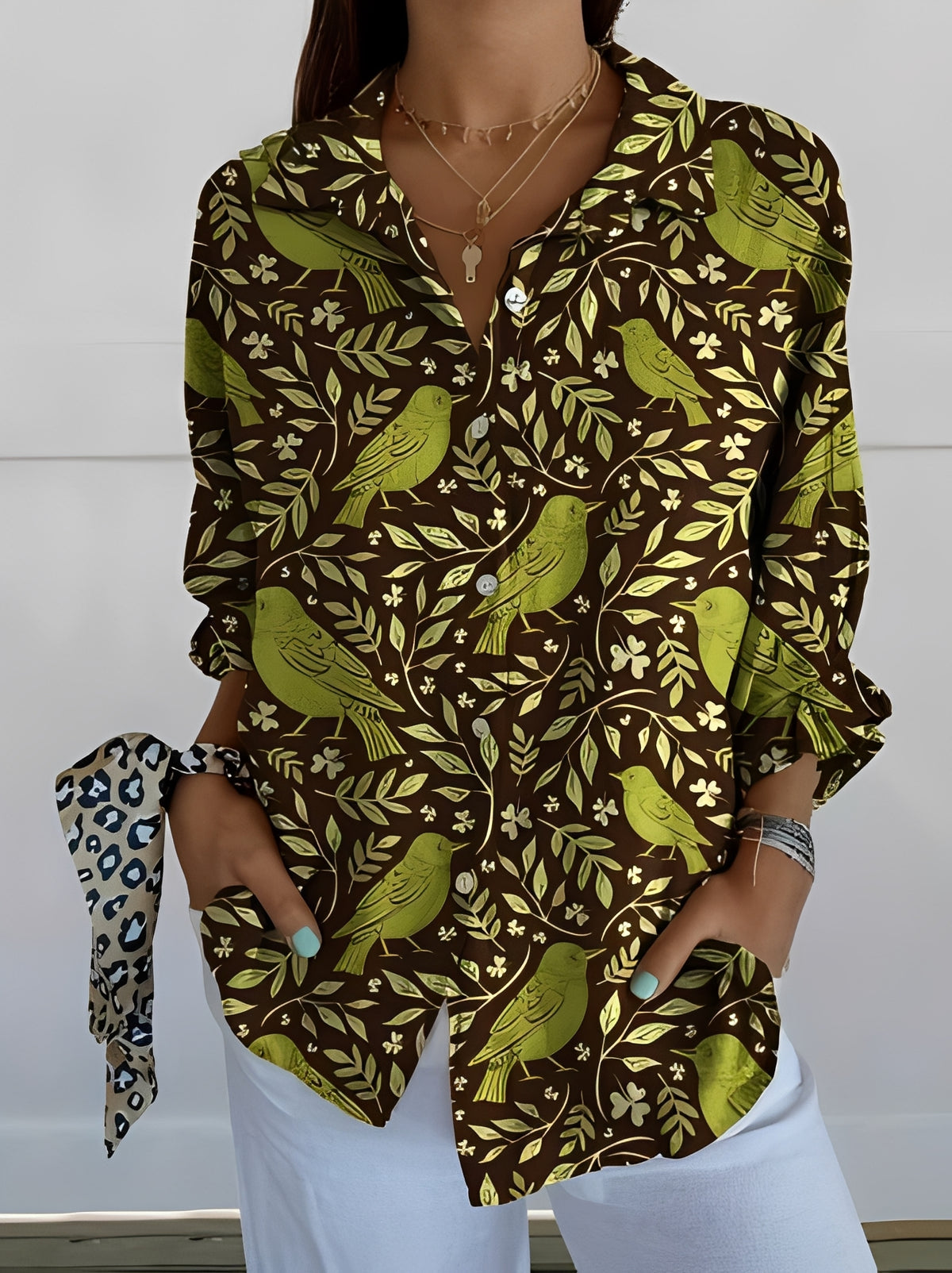 Jessica - Stilvolle Bluse mit Blumenmuster für Damen