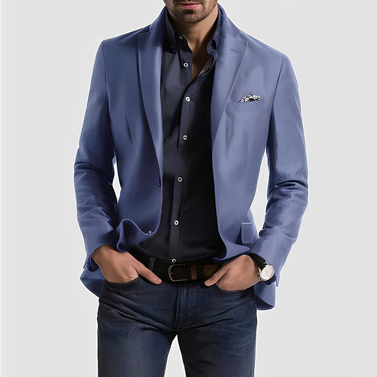 George - Formeller Herrenblazer mit Zweiknopfverschluss