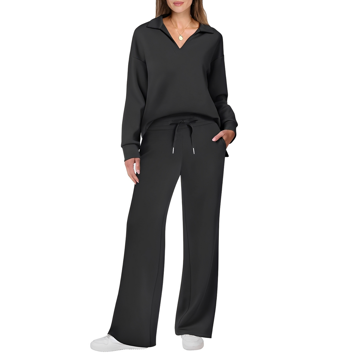 Justina - Bequemes Damen-Set mit Oberteil und Hose