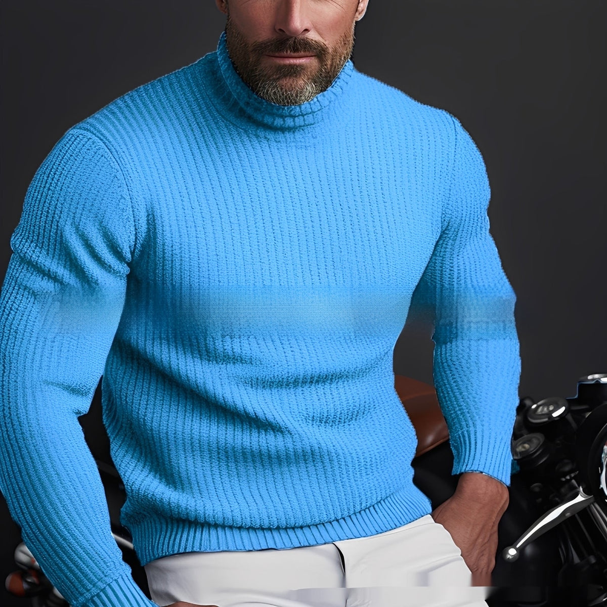 Richard - Warmer, weicher Herren-Rollkragenpullover