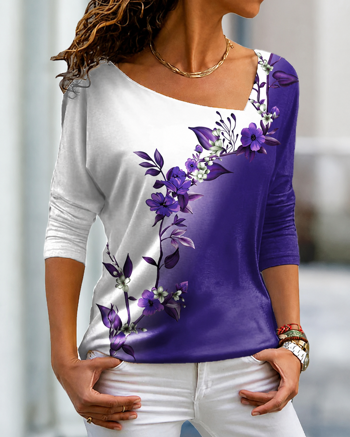 Sheylinn - Lockeres Langarmshirt