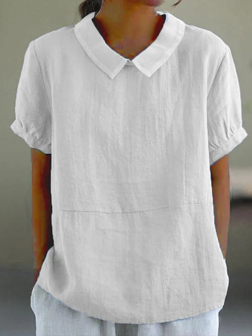 Amalie – Lässige Bluse mit klassischem Kragen