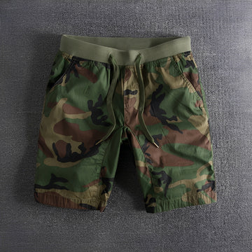 Bryan - Taktische Camouflage-Shorts mit Stretch-Bund für Herren