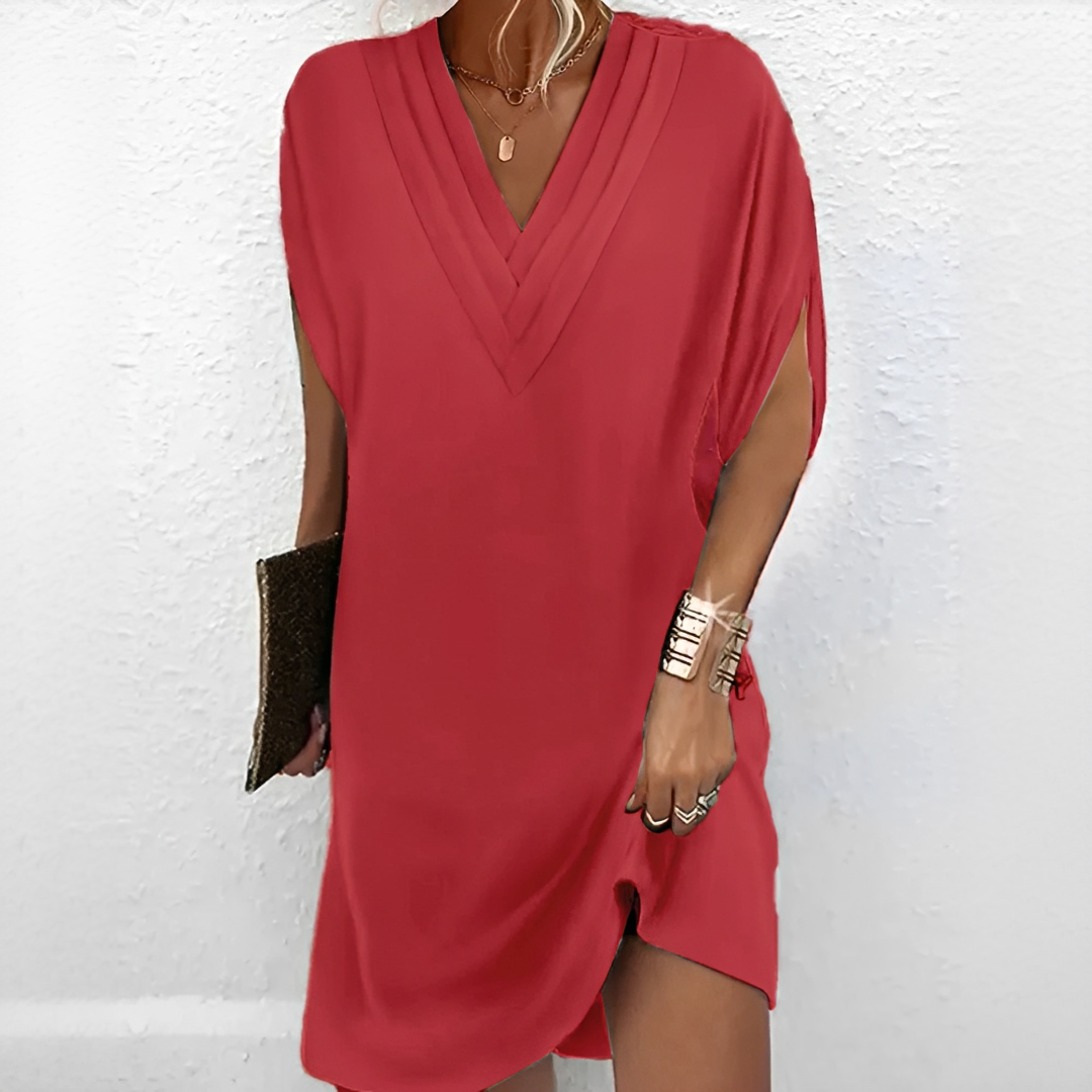 Jazlynn - Kleid mit Falten und lockeren Ärmeln