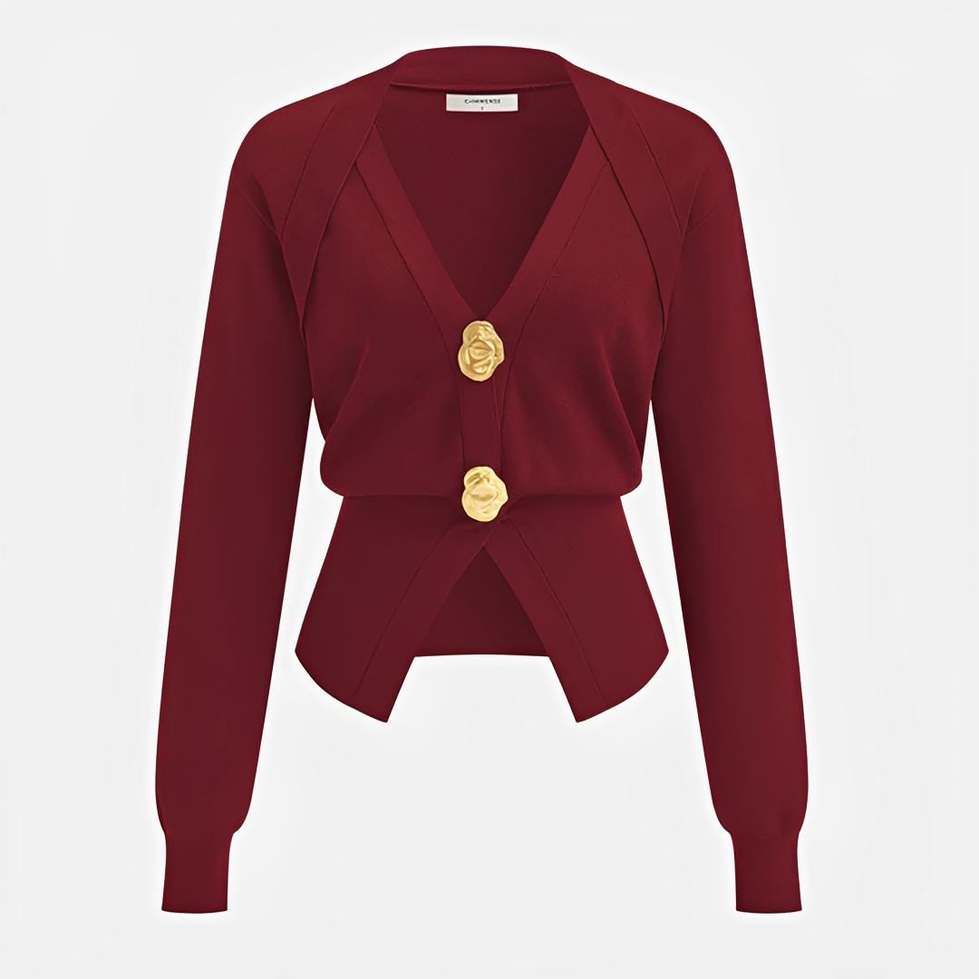 Kisha - Schicke Jacke mit V-Ausschnitt