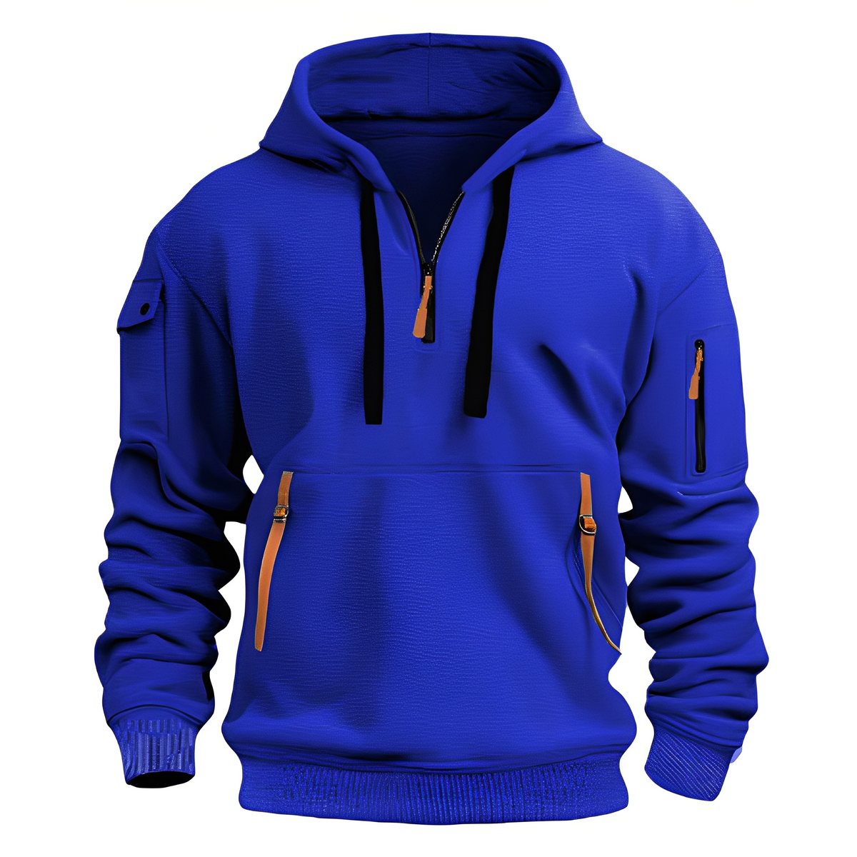 Paxton - Bequeme Hoodie-Jacke mit halbem Reißverschluss