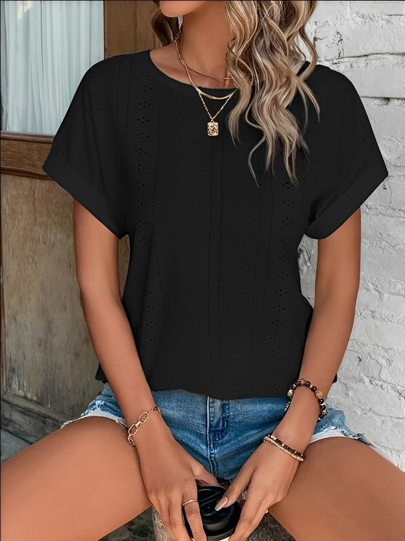 Rachel - Lässiges, ausgehöhltes Shirt für Damen