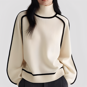 Azalea - Schicker, entspannter Damen-Rollkragenpullover