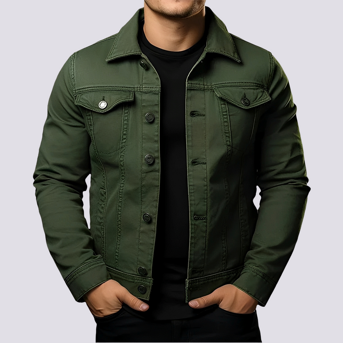 Layton - Herren-Freizeit-Jeansjacke