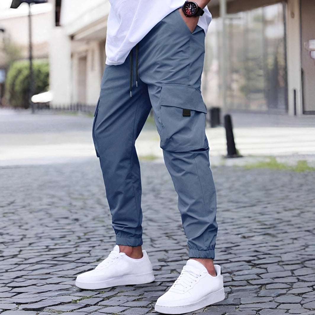 Ollie - Lässige, elastische Cargo-Jogginghose für Herren