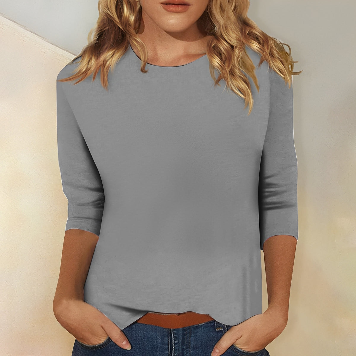 Kathryn - Lässiges Shirt mit 3/4-Ärmeln für Damen