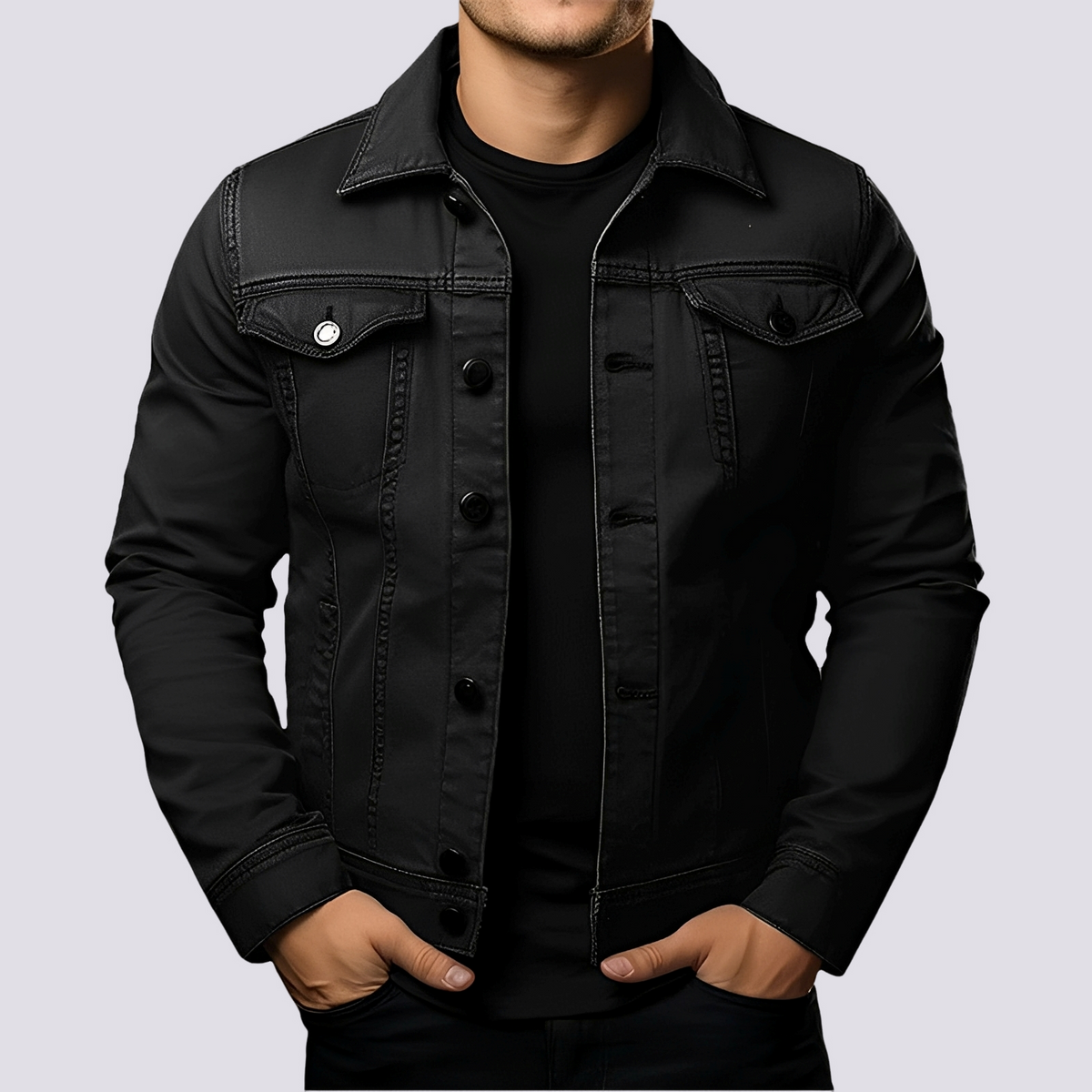 Layton - Herren-Freizeit-Jeansjacke