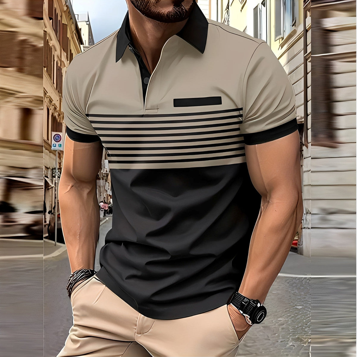 Thomas - Schickes, figurbetont geschnittenes Herren-Poloshirt