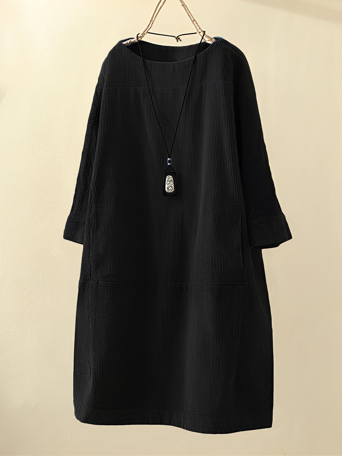Ellen - Lockeres A-Linien-Kleid aus Cord für Damen