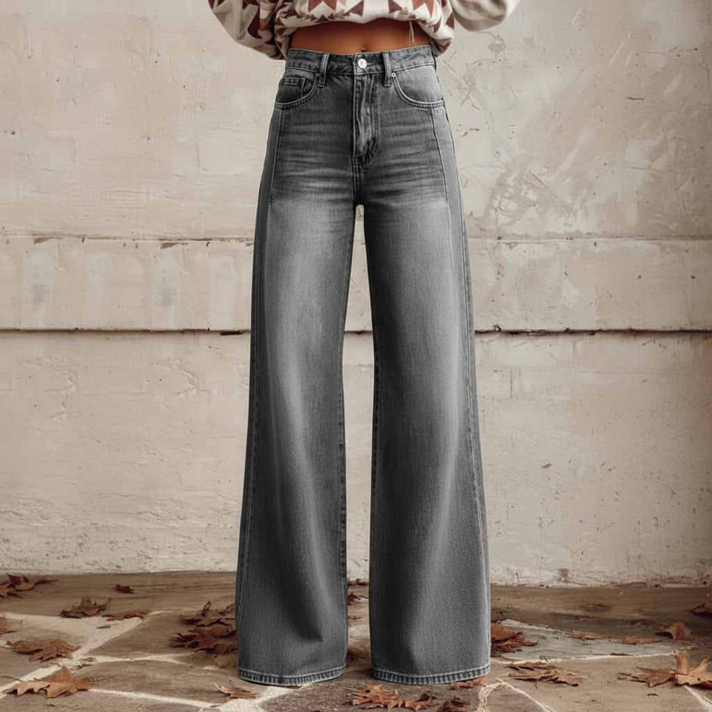 Hannah – Weite Hose mit Blumendruck