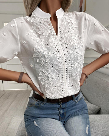 Abby - Modische Bluse mit weiten Ärmeln für Damen