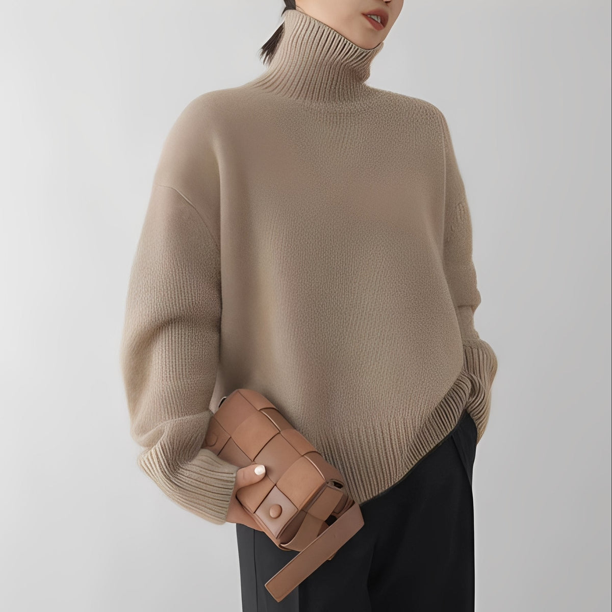 Clementine - Lässiger Damenpullover mit Rollkragen