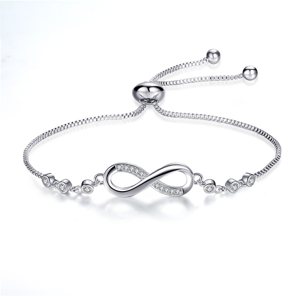 Megan – Flexibles unendliches Armband aus Silber