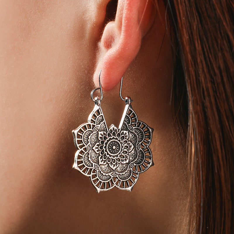 Sanya – Mandala-Lotus-Ohrschmuck