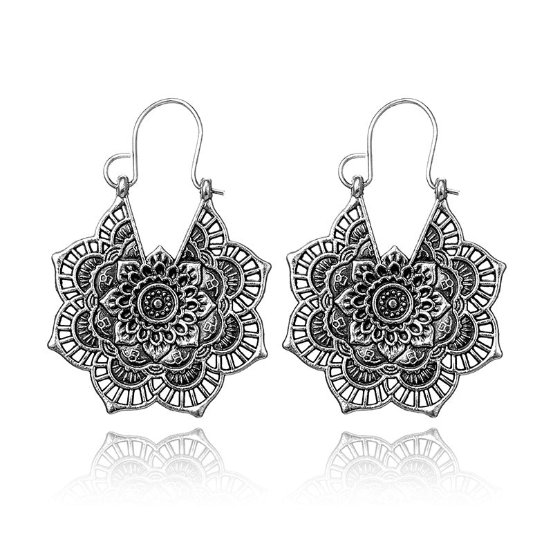 Sanya – Mandala-Lotus-Ohrschmuck