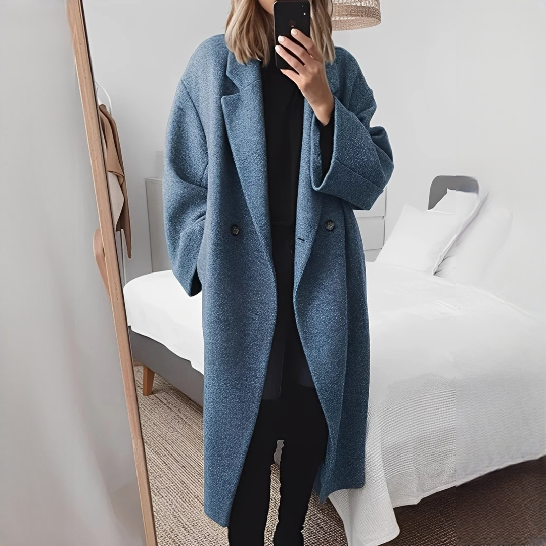 Carolane - Zeitgemäßer Mantel im lockeren Stil