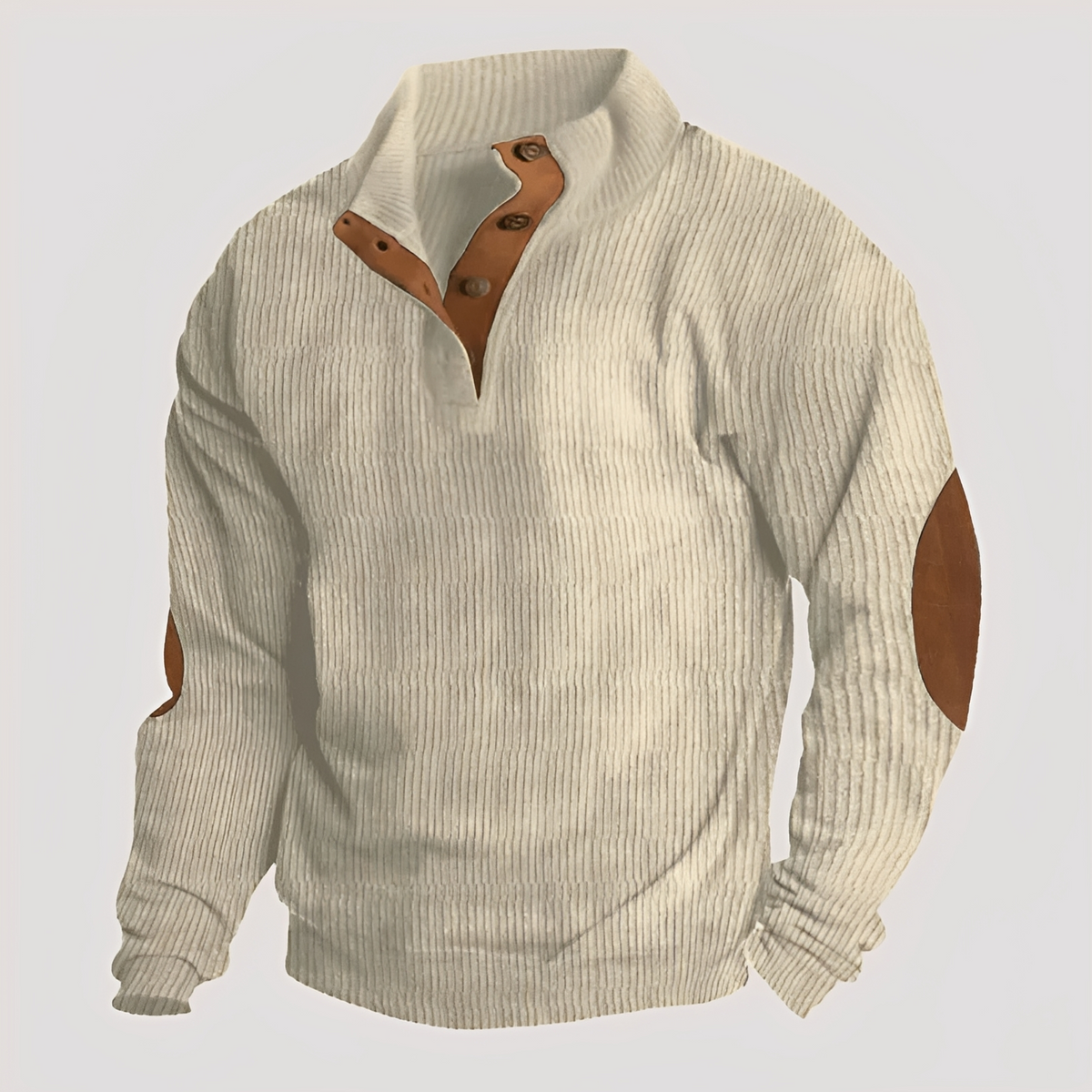 Rico - Strapazierfähiger Pullover mit halber Knopfleiste