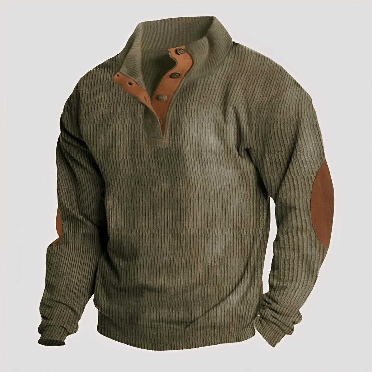Rico - Strapazierfähiger Pullover mit halber Knopfleiste