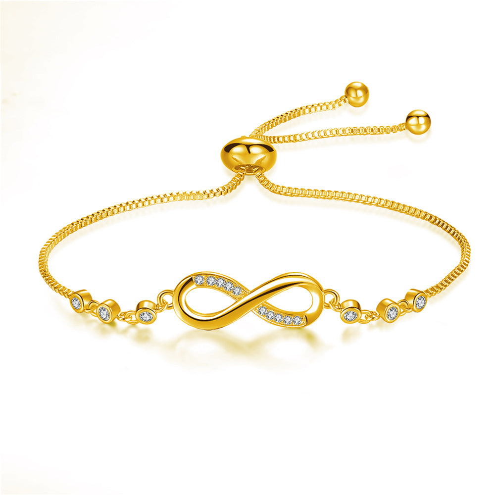 Megan – Flexibles unendliches Armband aus Silber