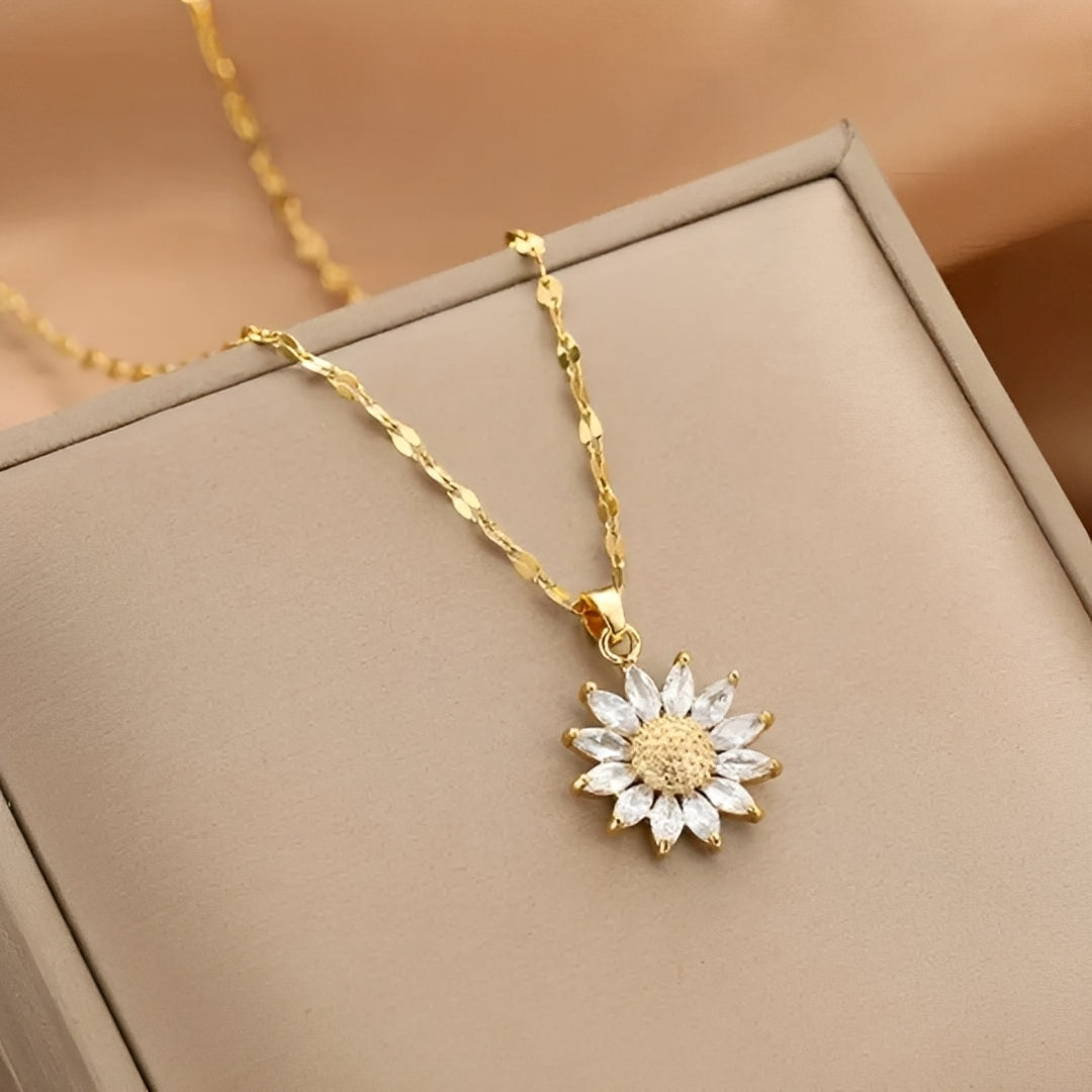 Manon – Strahlende Sonnenblumen-Halskette