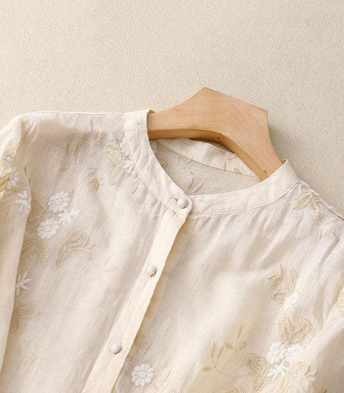 Eloise - Elegante Bluse mit feiner Stickerei