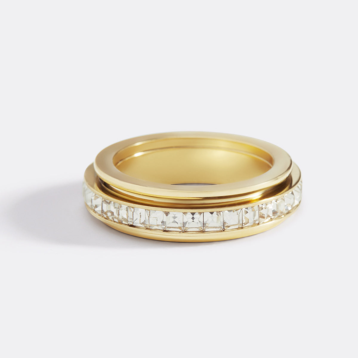 Alessia – Fidget-Ring mit funkelndem Akzent