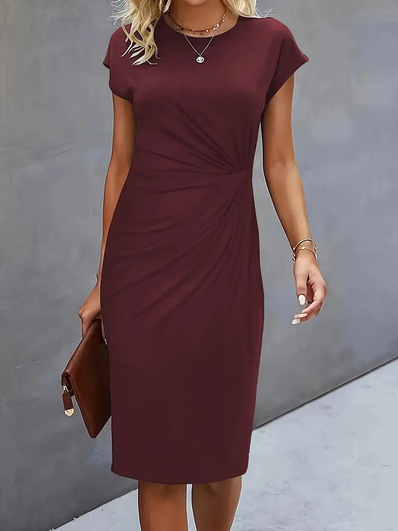 Reilly – Kleider Midi Damen mit Knoten vorne