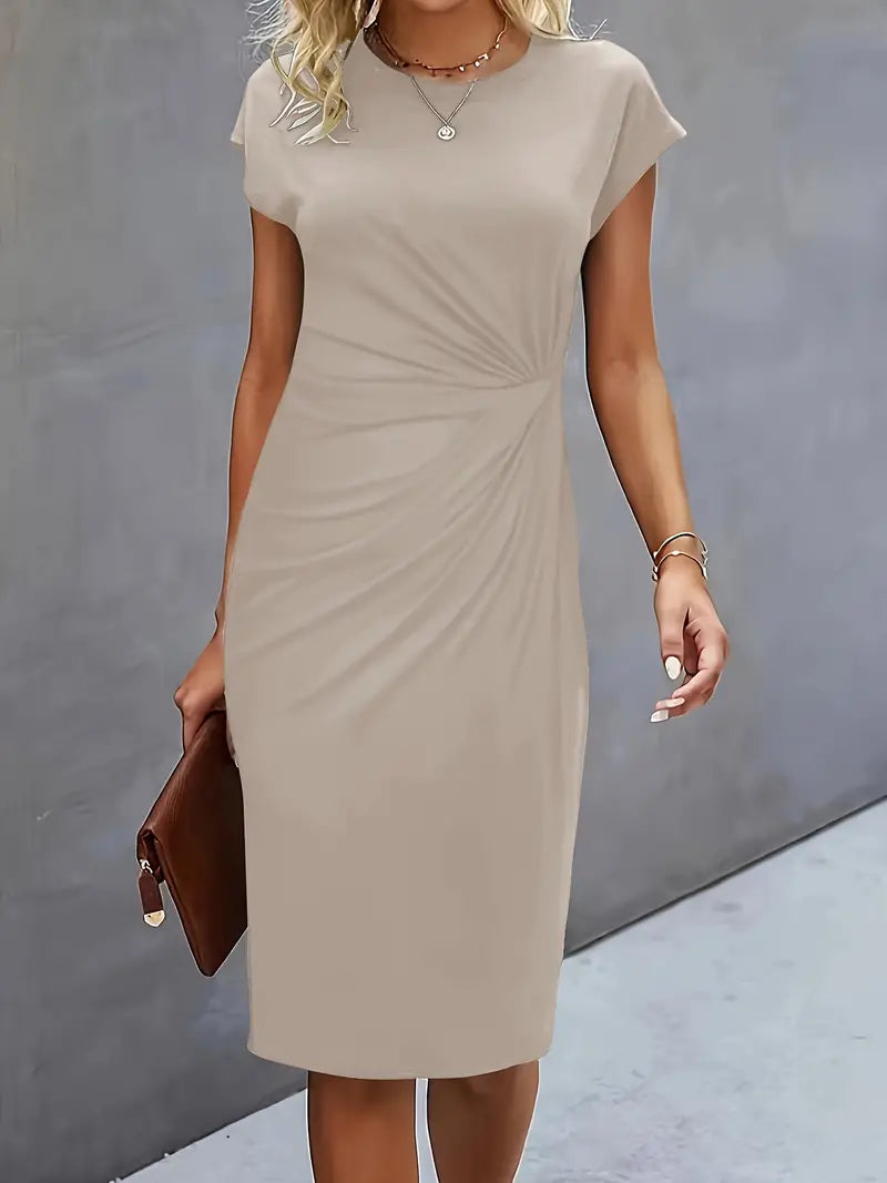 Reilly – Kleider Midi Damen mit Knoten vorne