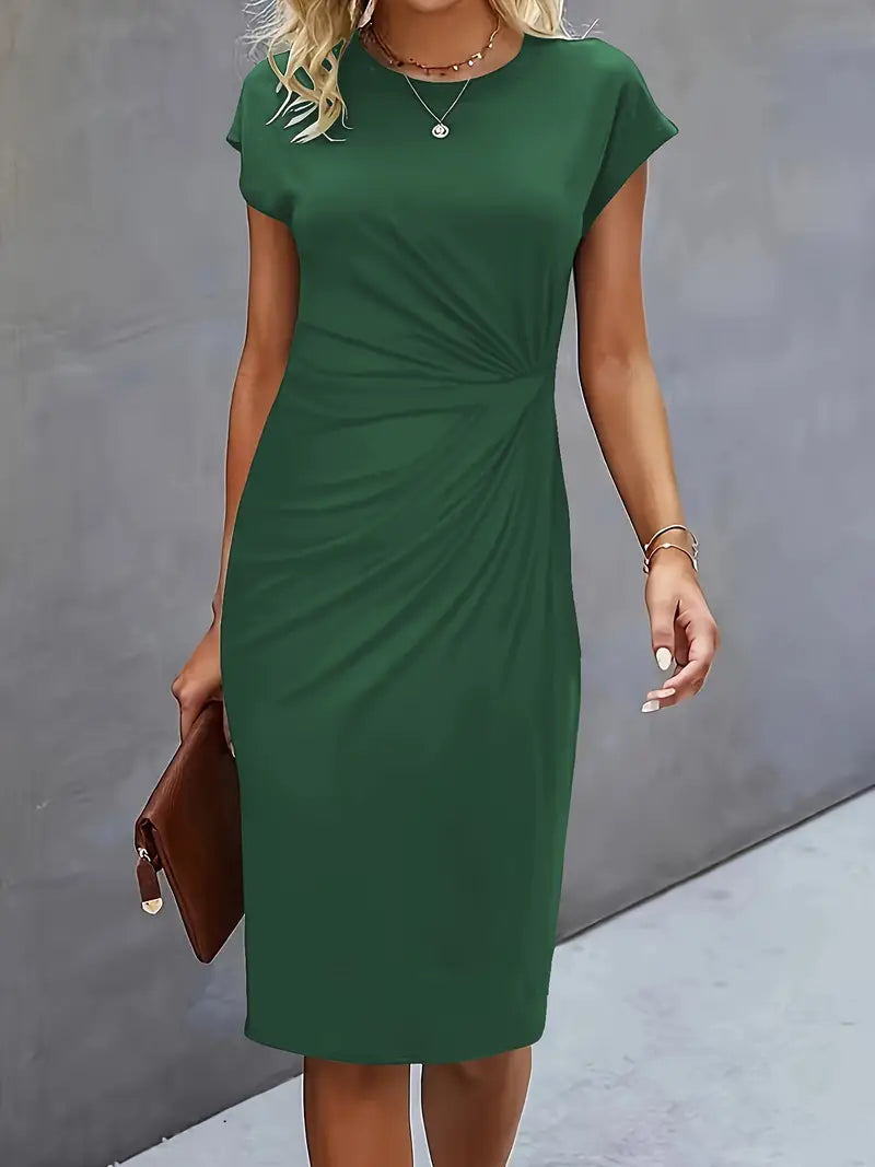 Reilly – Kleider Midi Damen mit Knoten vorne