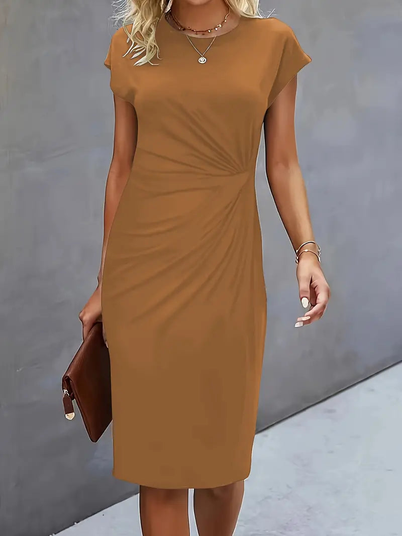 Reilly – Kleider Midi Damen mit Knoten vorne