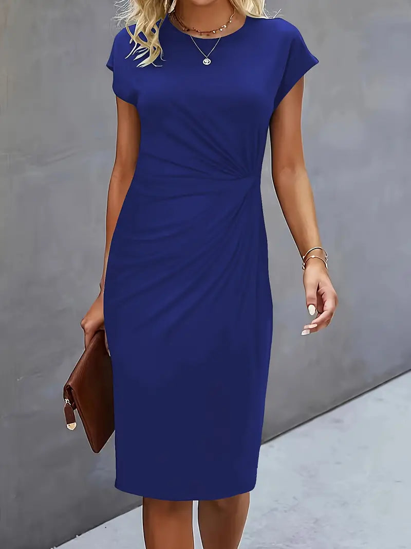 Reilly – Kleider Midi Damen mit Knoten vorne