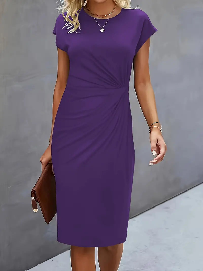 Reilly – Kleider Midi Damen mit Knoten vorne