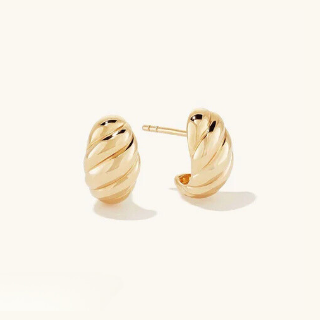 Ellie – Croissant-Ohrringe in Gold