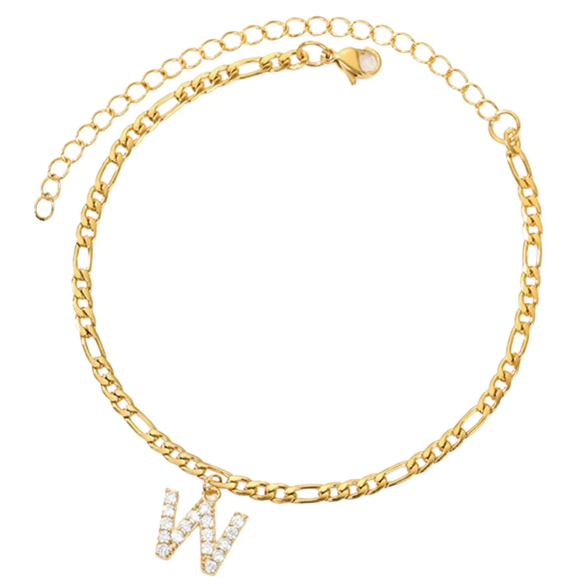 Knöchelarmband mit Initialen - Armband für deinen Knöchel