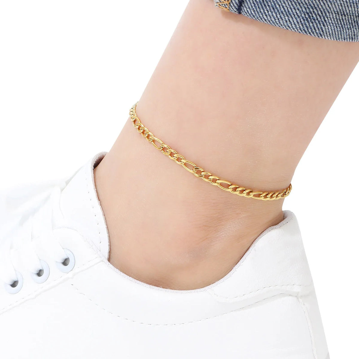 Figaro – Fußkette in Gold