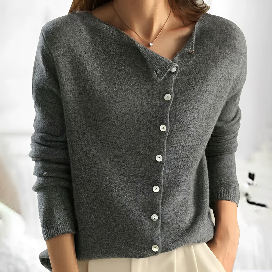 Hestia - Warmer und bequemer Knopf-Pullover für Frauen