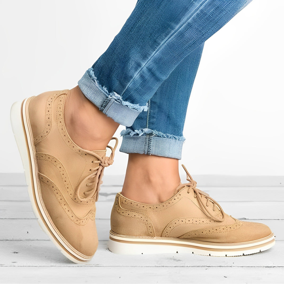 Sloane - Oxford-Schnürer mit Cut-Out-Details