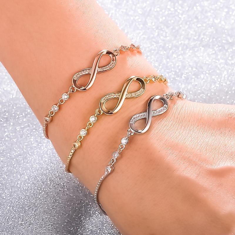 Megan – Flexibles unendliches Armband aus Silber