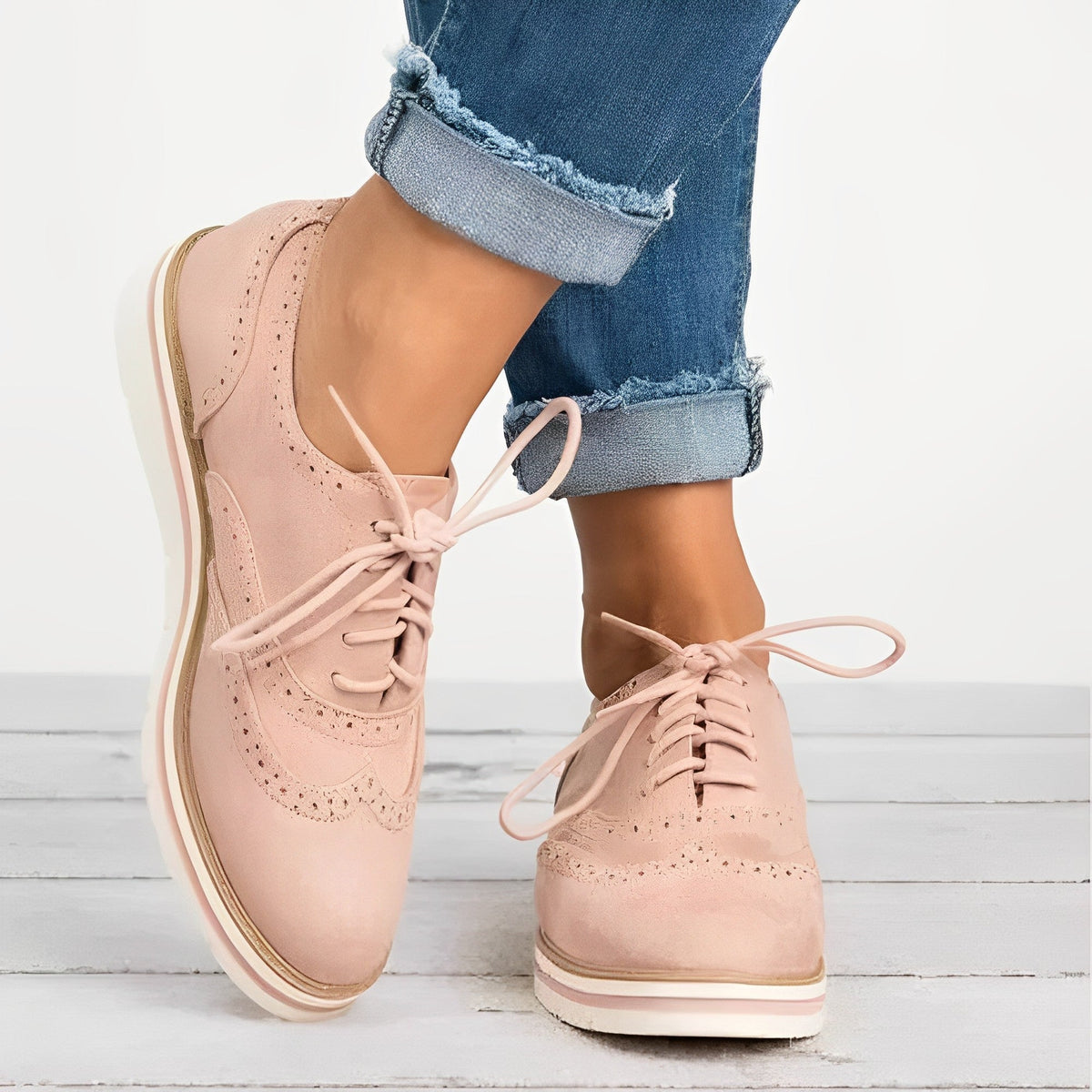 Sloane - Oxford-Schnürer mit Cut-Out-Details