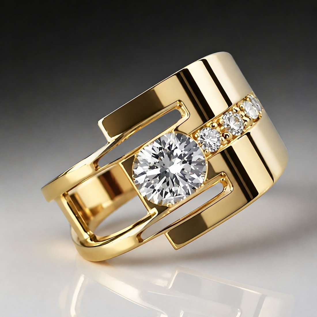 Sharon – Vintage-Ring mit unregelmäßigen Details