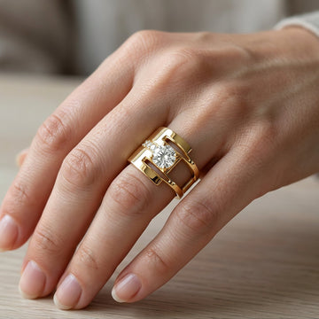Sharon – Vintage-Ring mit unregelmäßigen Details